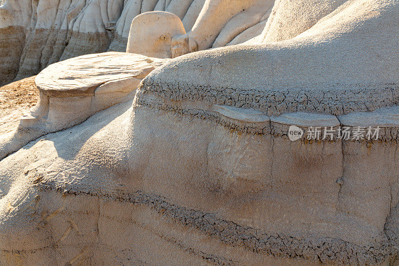 砂岩风景Badlands Drumheller加拿大